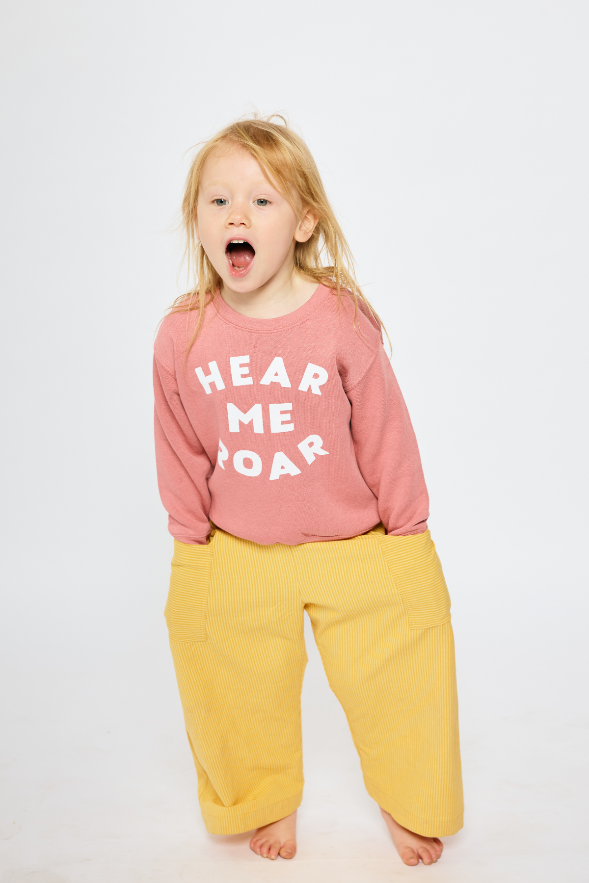 Baby & Kid Easy Pants - Yellow Stripes