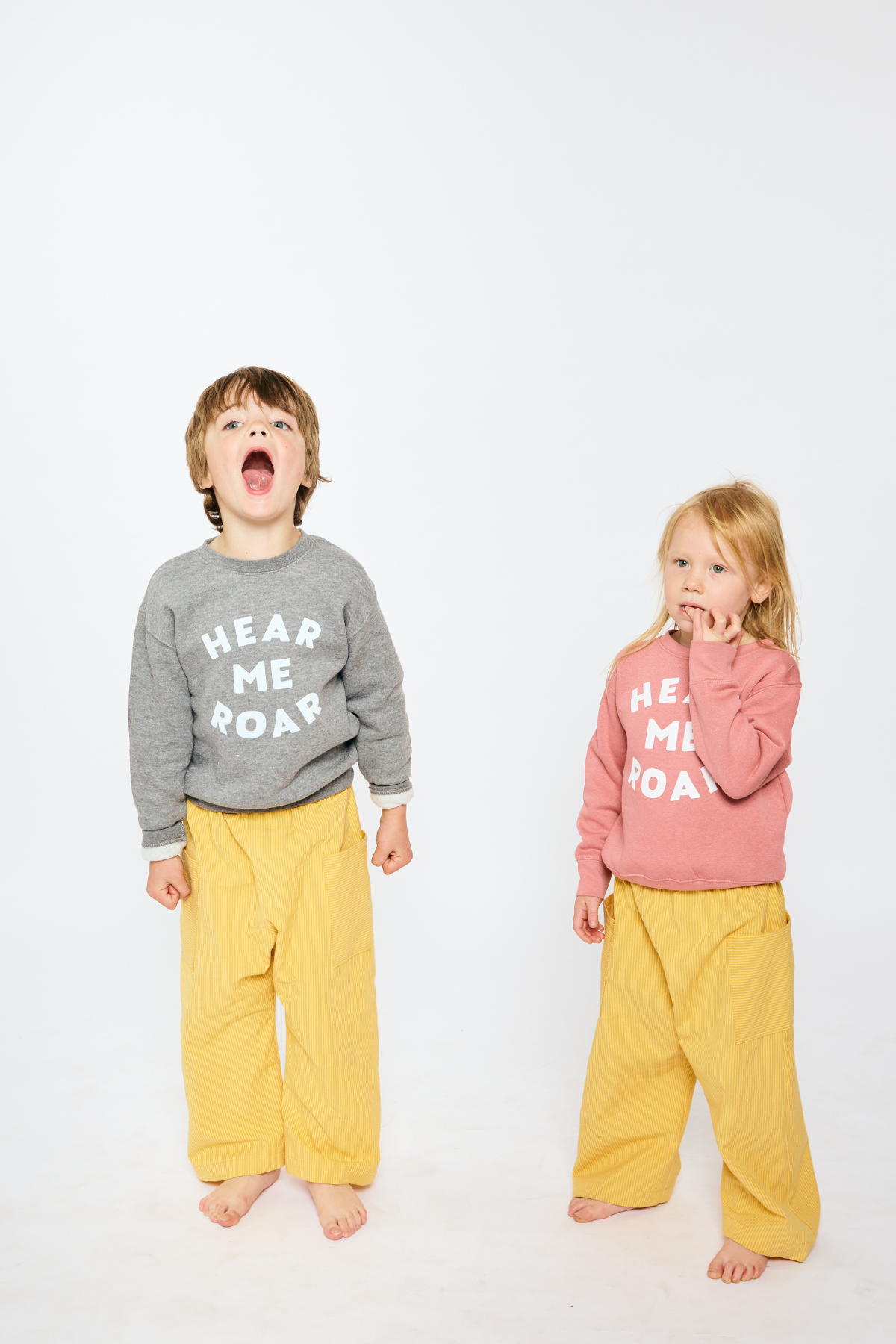 Baby & Kid Easy Pants - Yellow Stripes