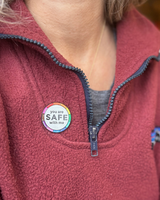 You are safe with me - enamel pin