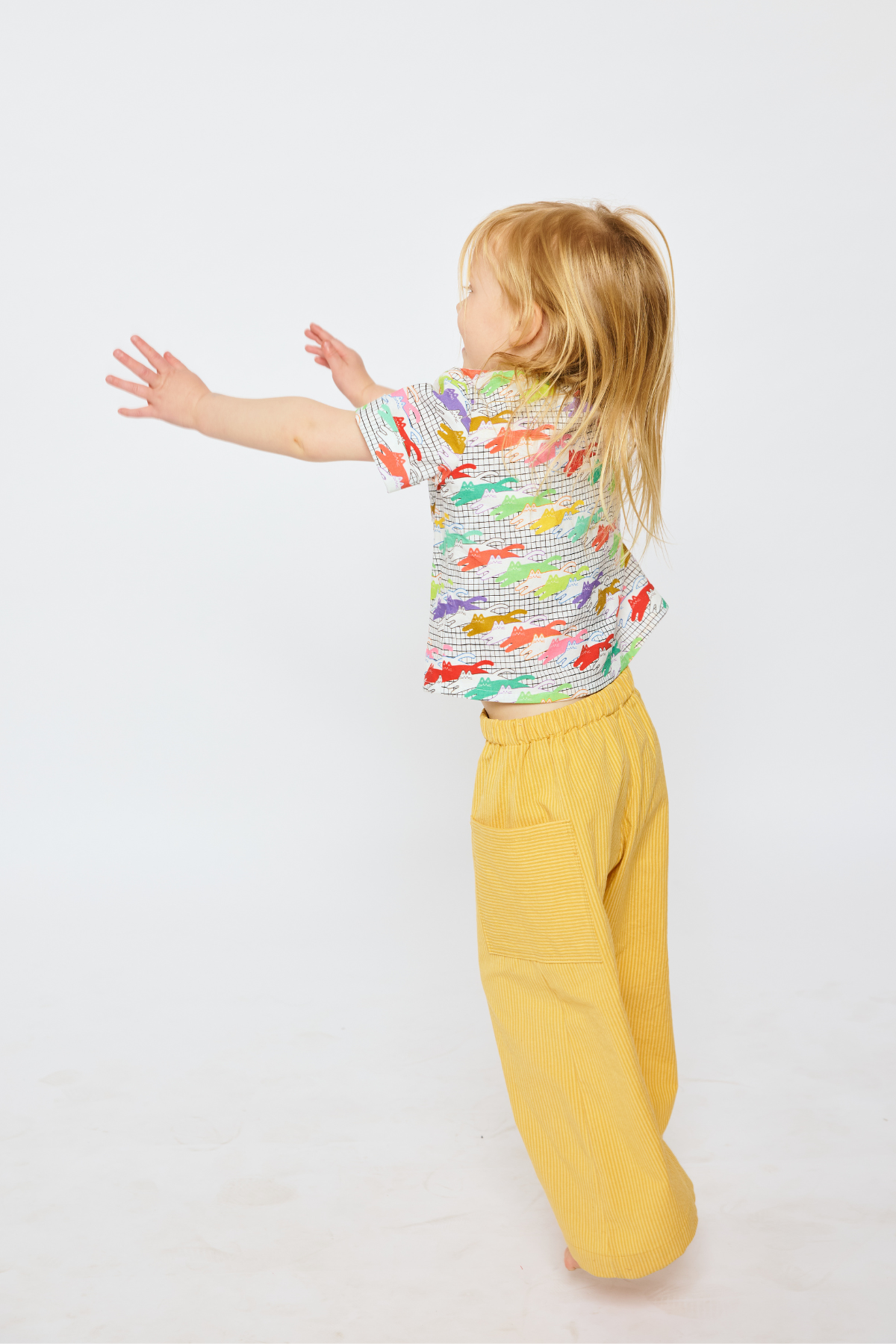 Baby & Kid Easy Pants - Yellow Stripes