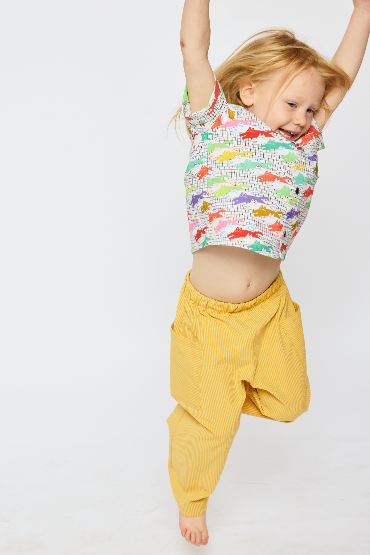 Baby & Kid Easy Pants - Yellow Stripes
