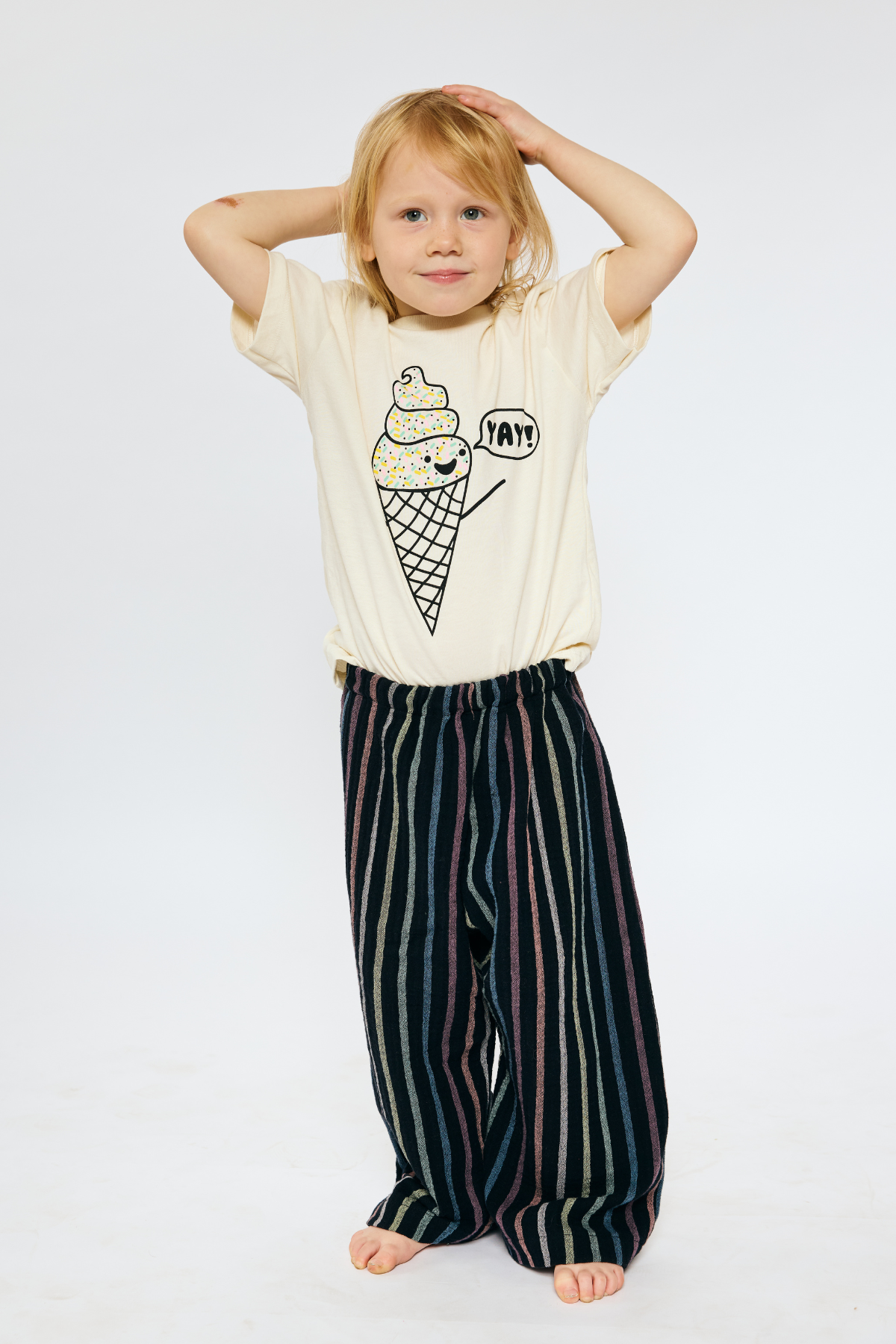 Baby & Kid Easy Pants - Black Stripes