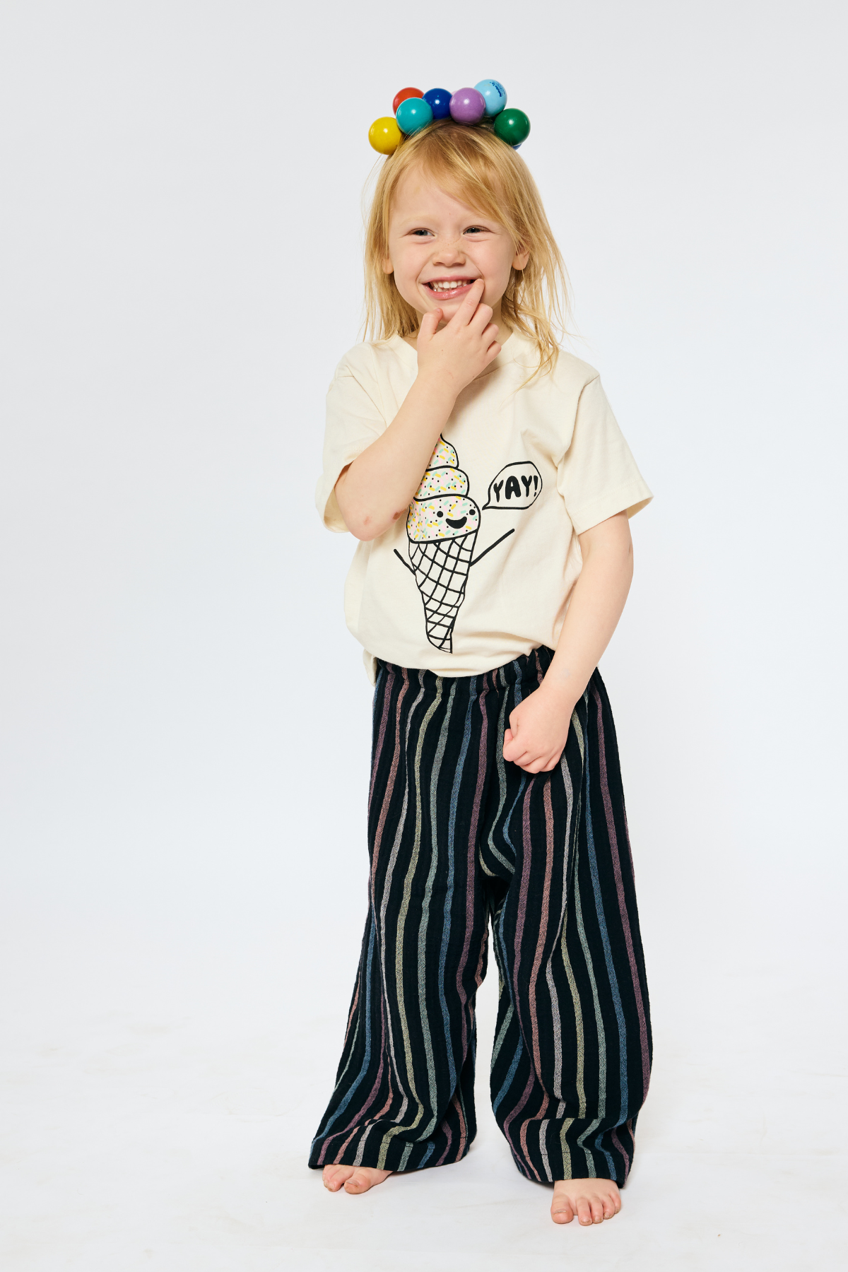 Baby & Kid Easy Pants - Black Stripes