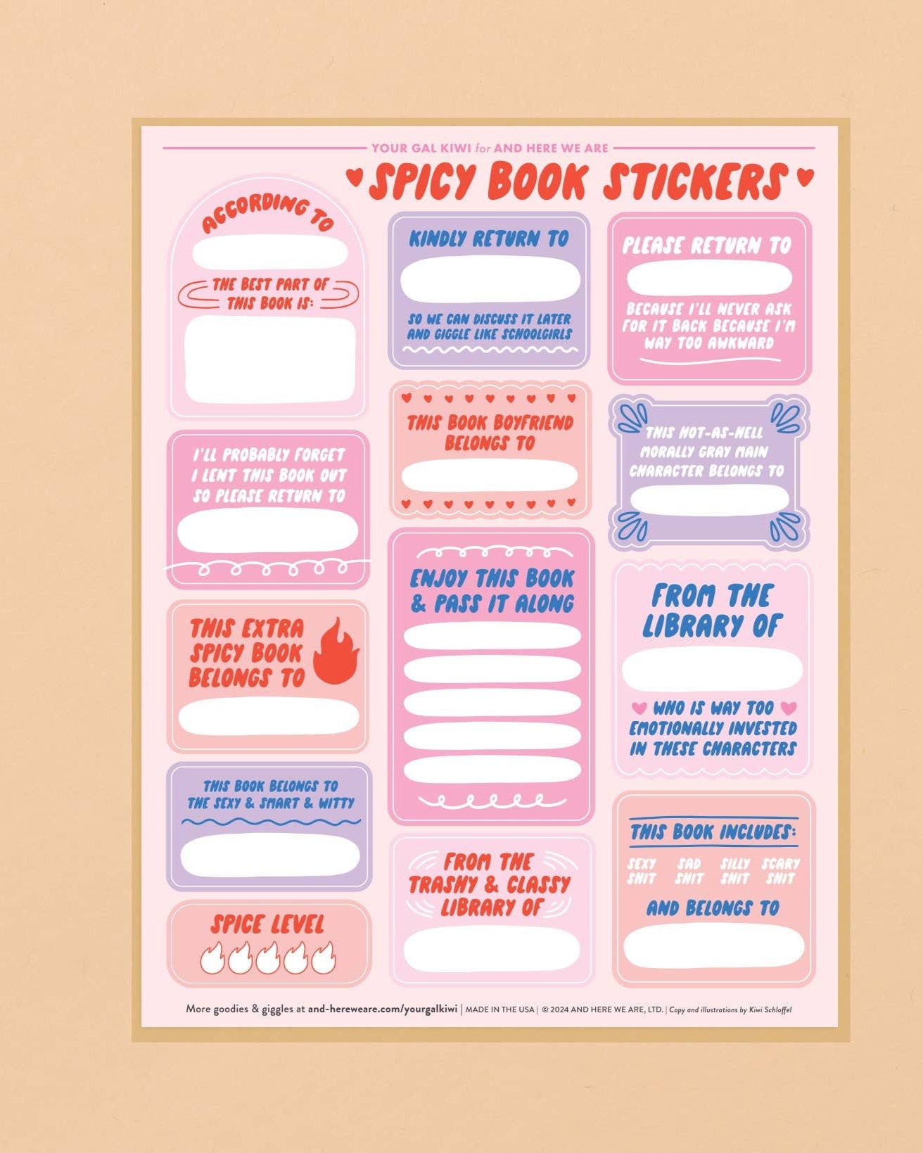 book plates for romance novels and spicy books