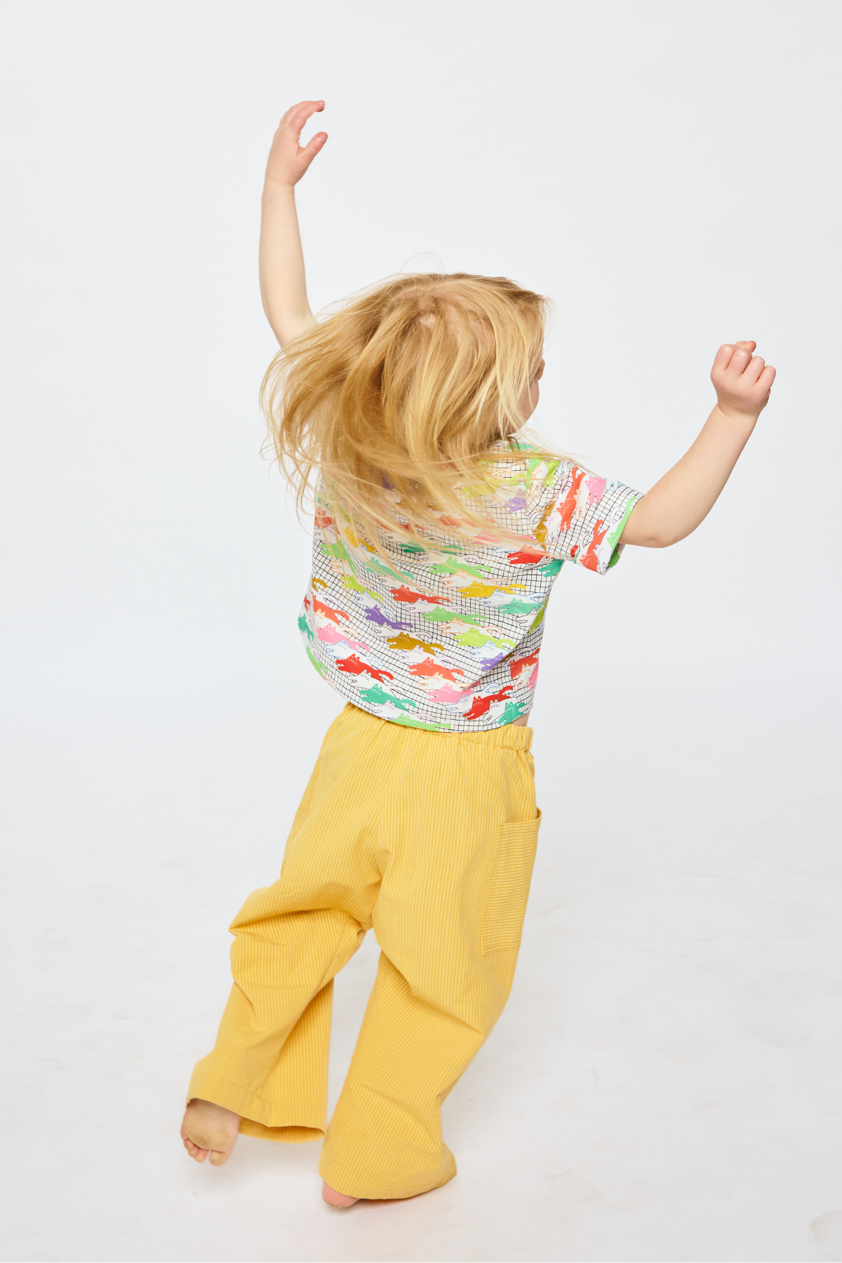 Baby & Kid Easy Pants - Yellow Stripes