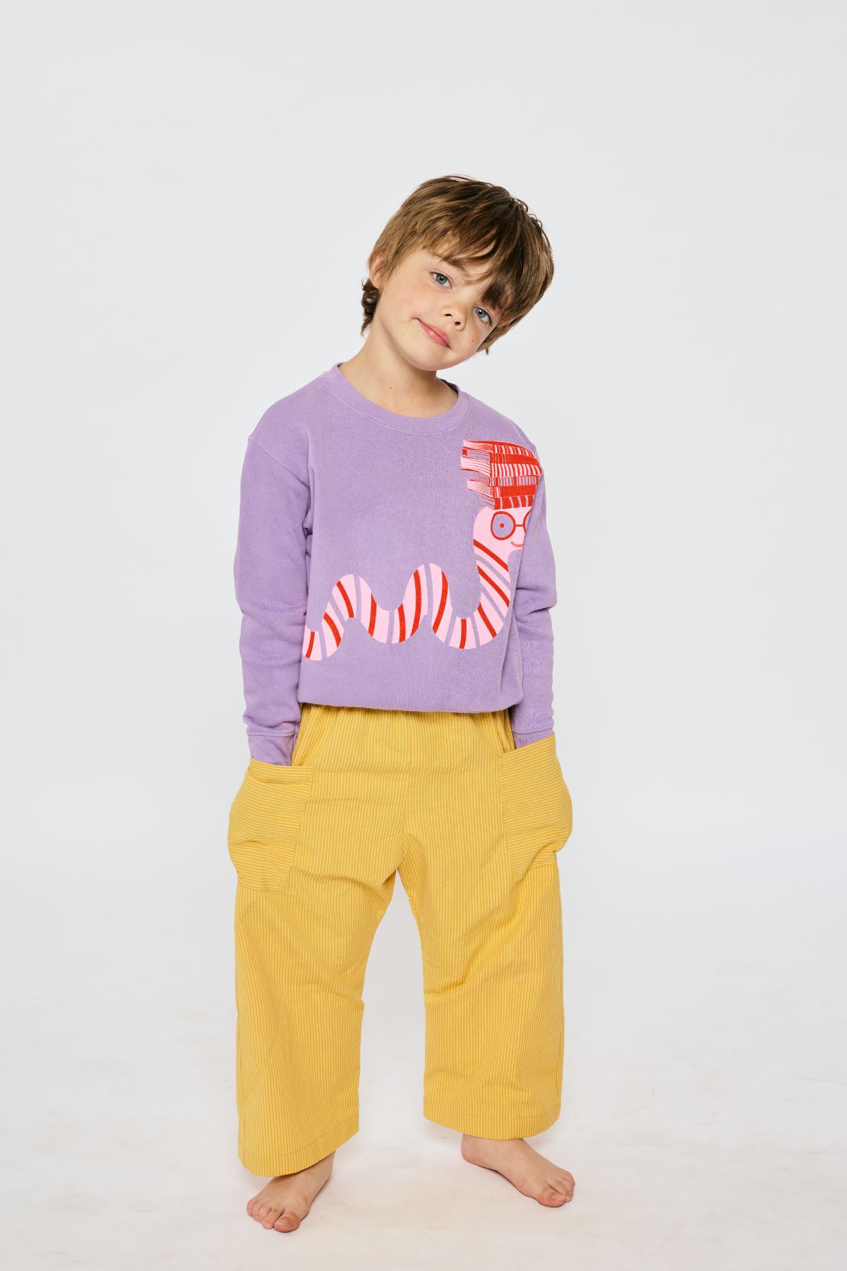 Baby & Kid Easy Pants - Yellow Stripes