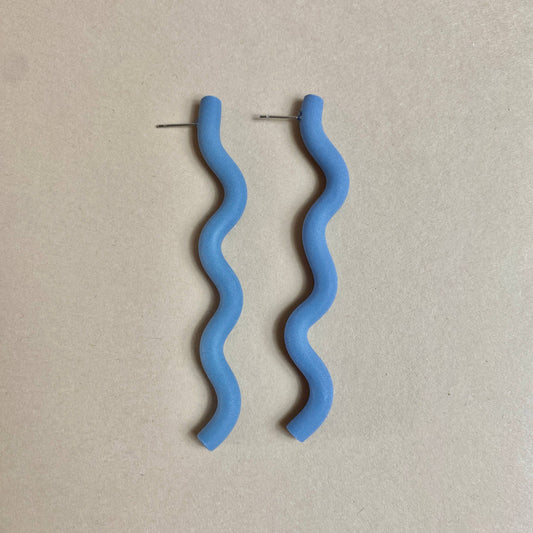 Drift Wood Earrings - Blue