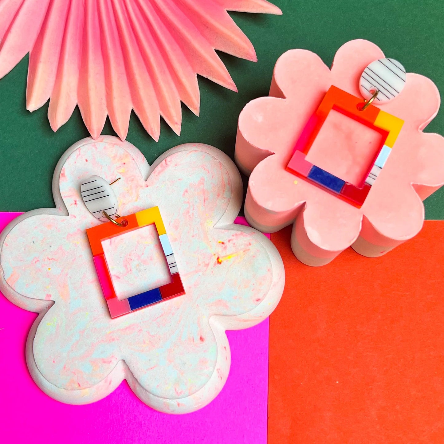 khromophilia collab square earrings