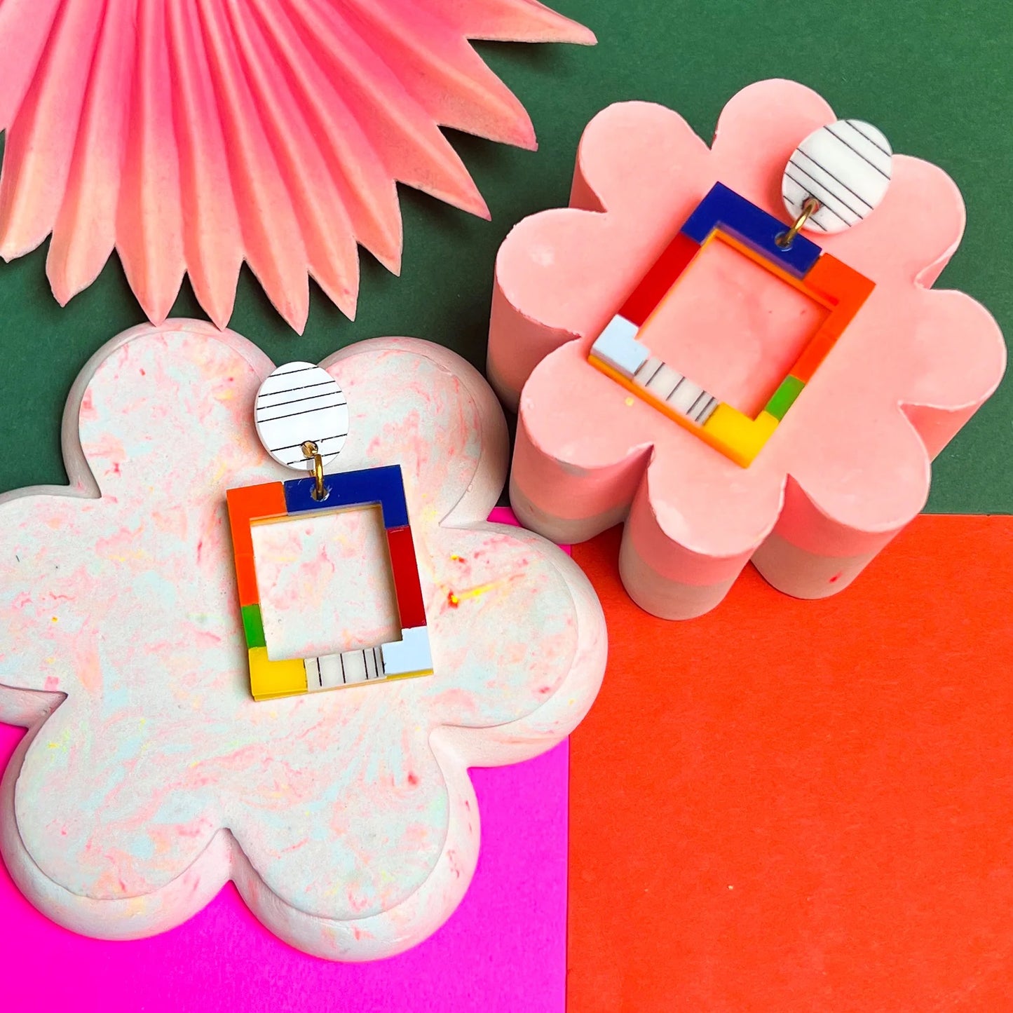 khromophilia collab square earrings