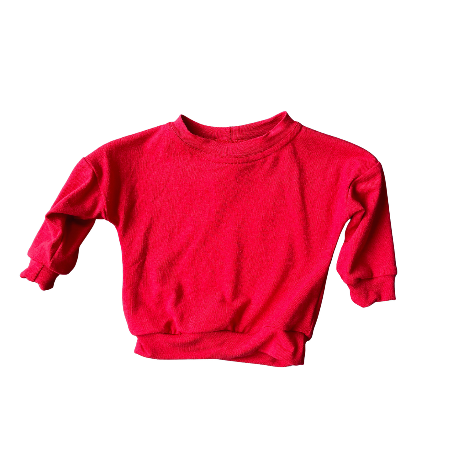 Baby & Toddler Dolman Top - Red Bamboo