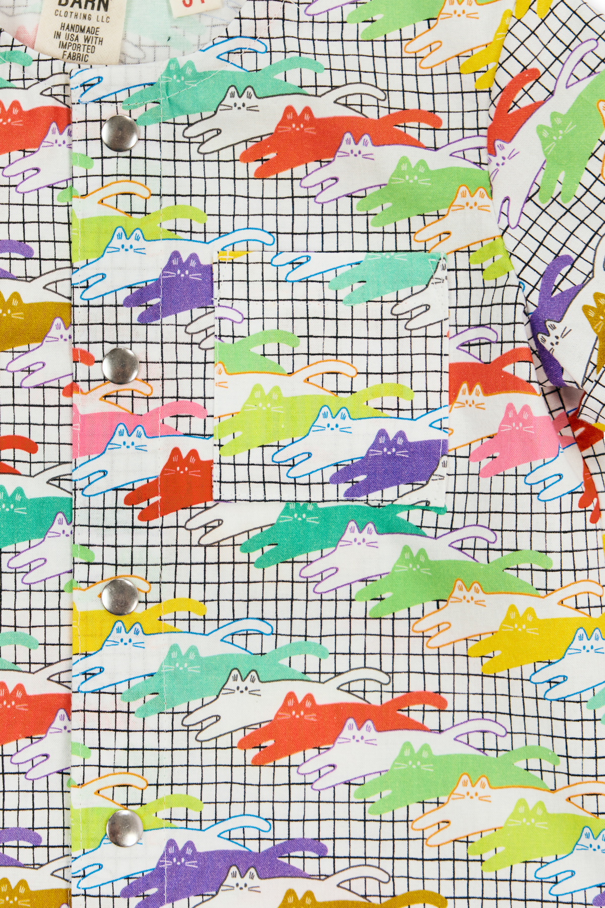 Toddler & Kid Shirt - Neon Cats