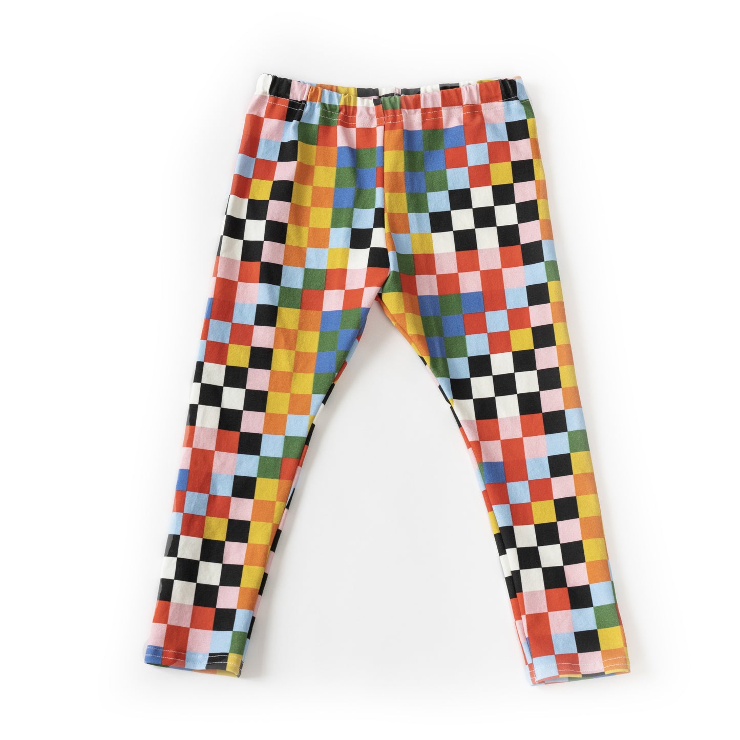 Baby & Kid Organic Leggings - Circus Checkers