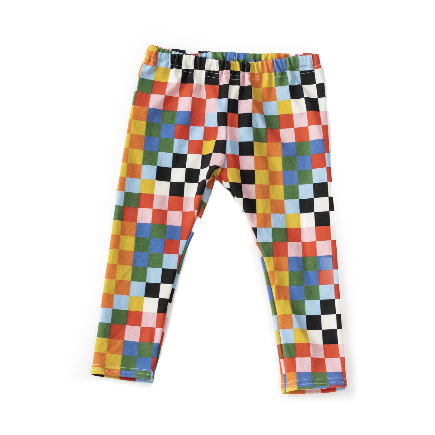 Baby & Kid Organic Leggings - Circus Checkers