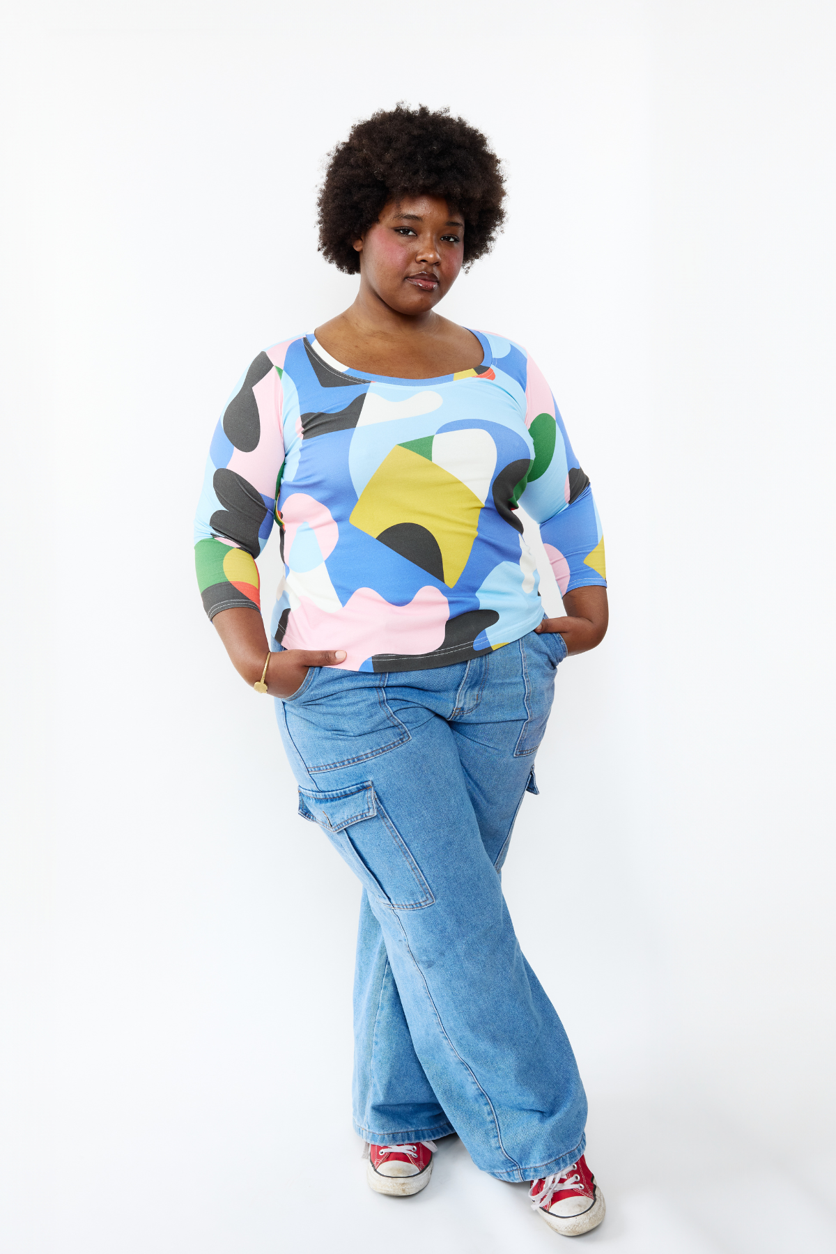 Organic Grown-up Fitted Top - Circus