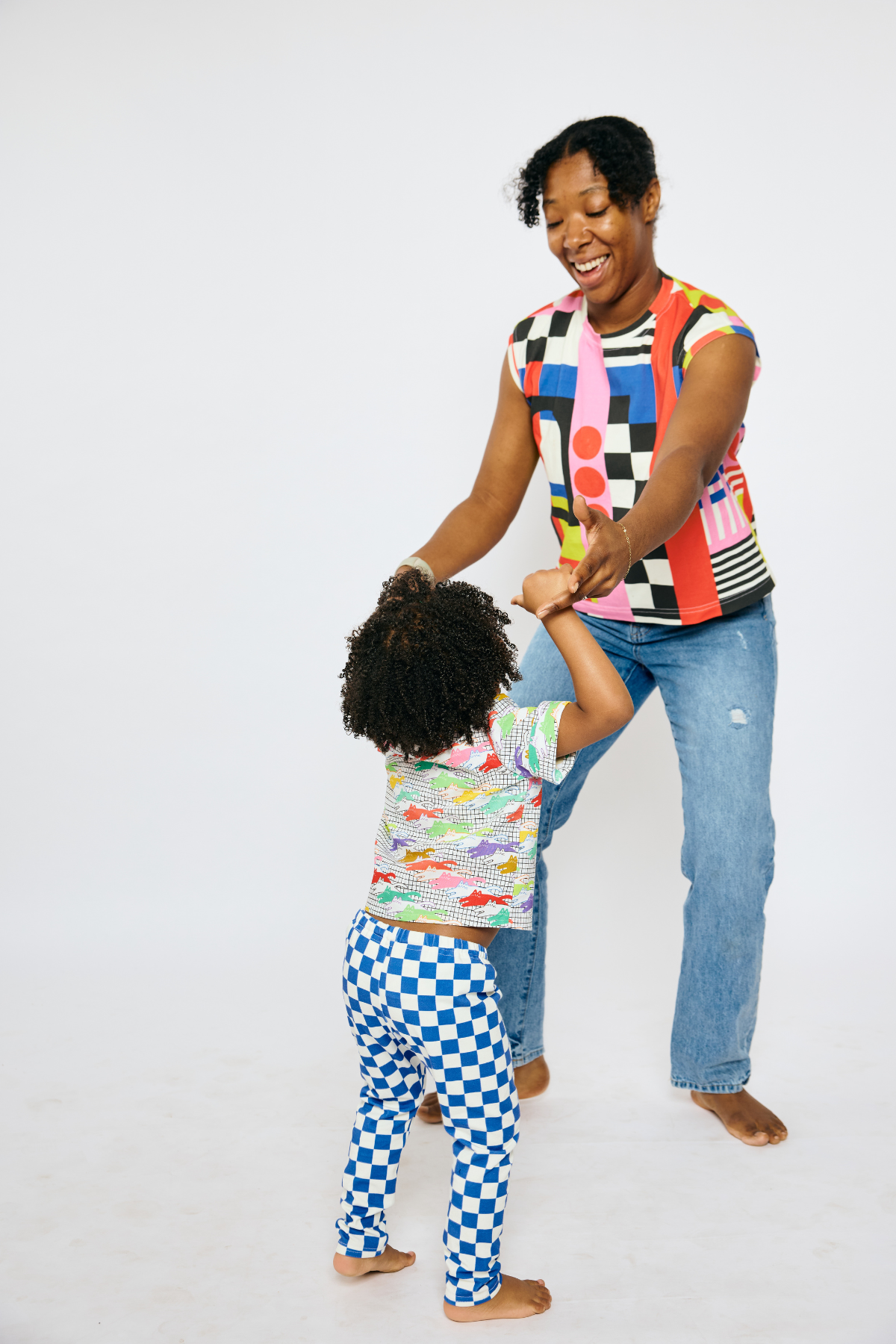 Toddler & Kid Shirt - Neon Cats