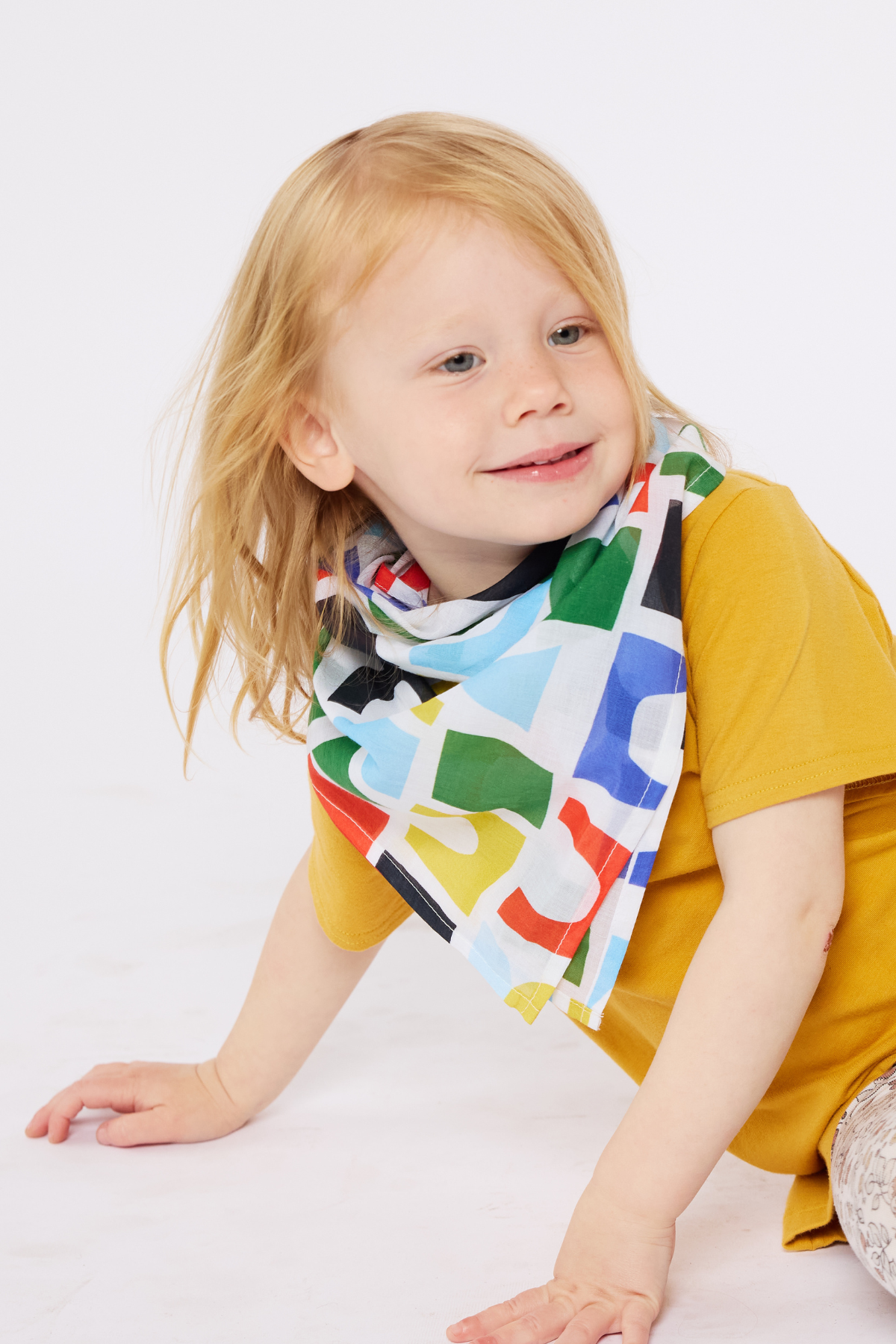 Organic Cotton Bandana - Shapes Ahoy