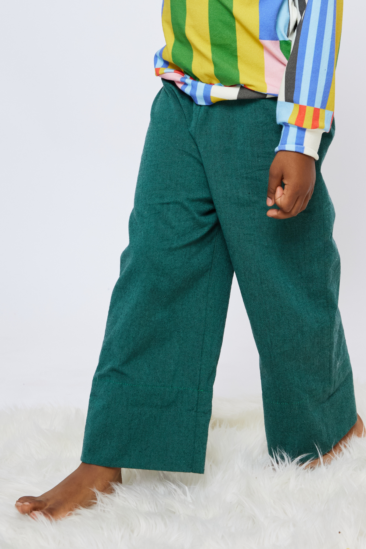 Toddler & Kid Elastic Waist Pants - Forest Green