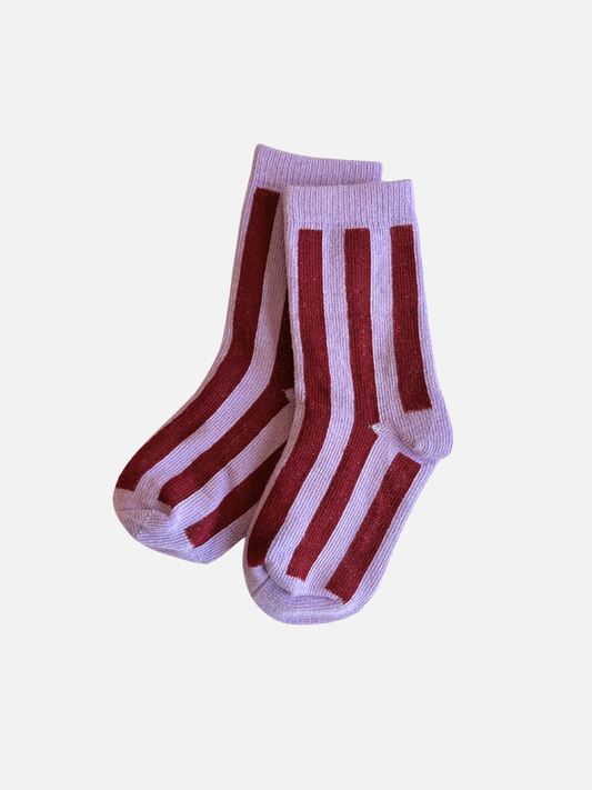 Baby & Kid Stripe Sock: Violet