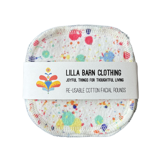 Large Re-usable Cotton Facial Rounds - Pack of 4 Rounds