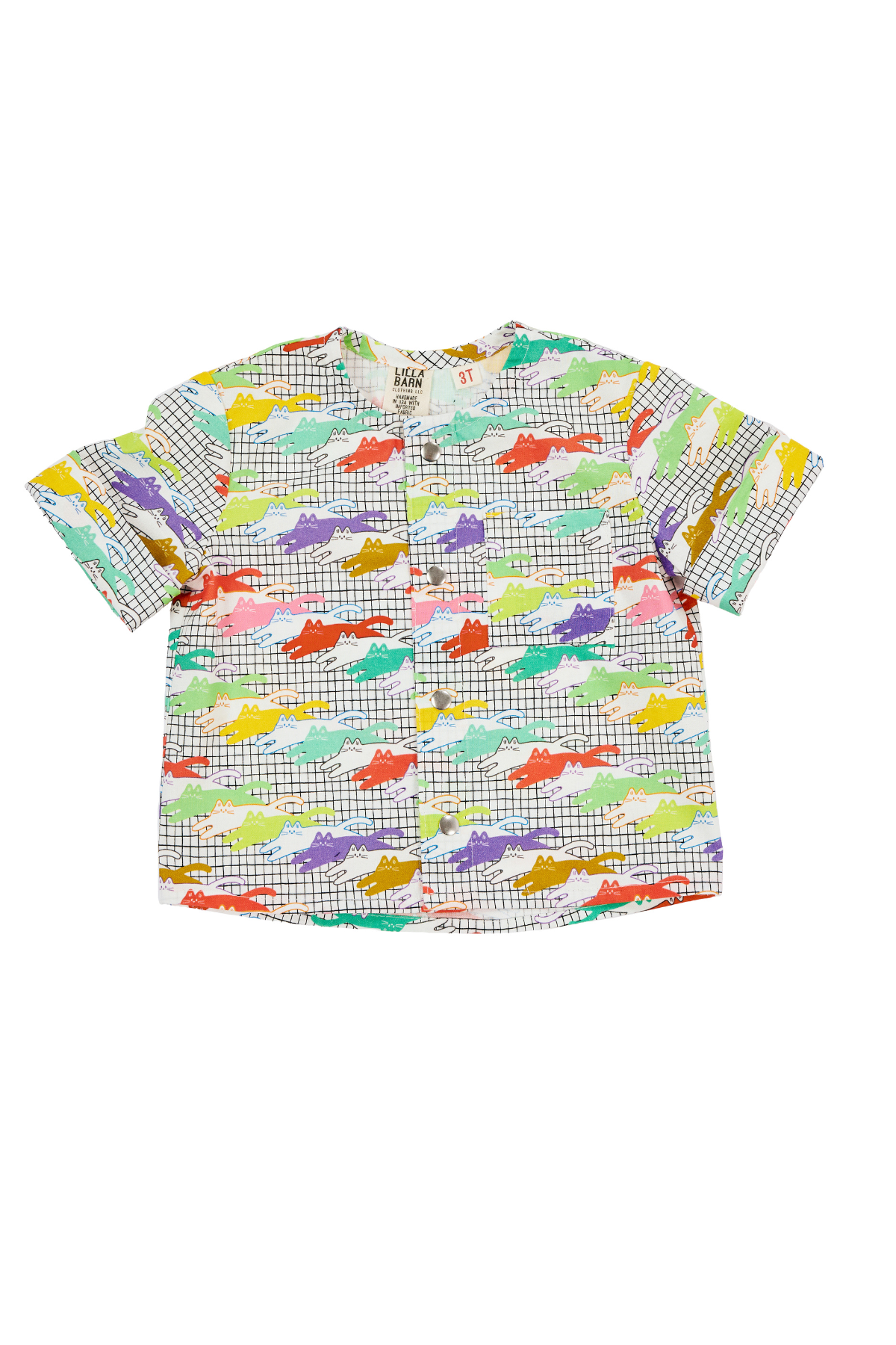Toddler & Kid Shirt - Neon Cats