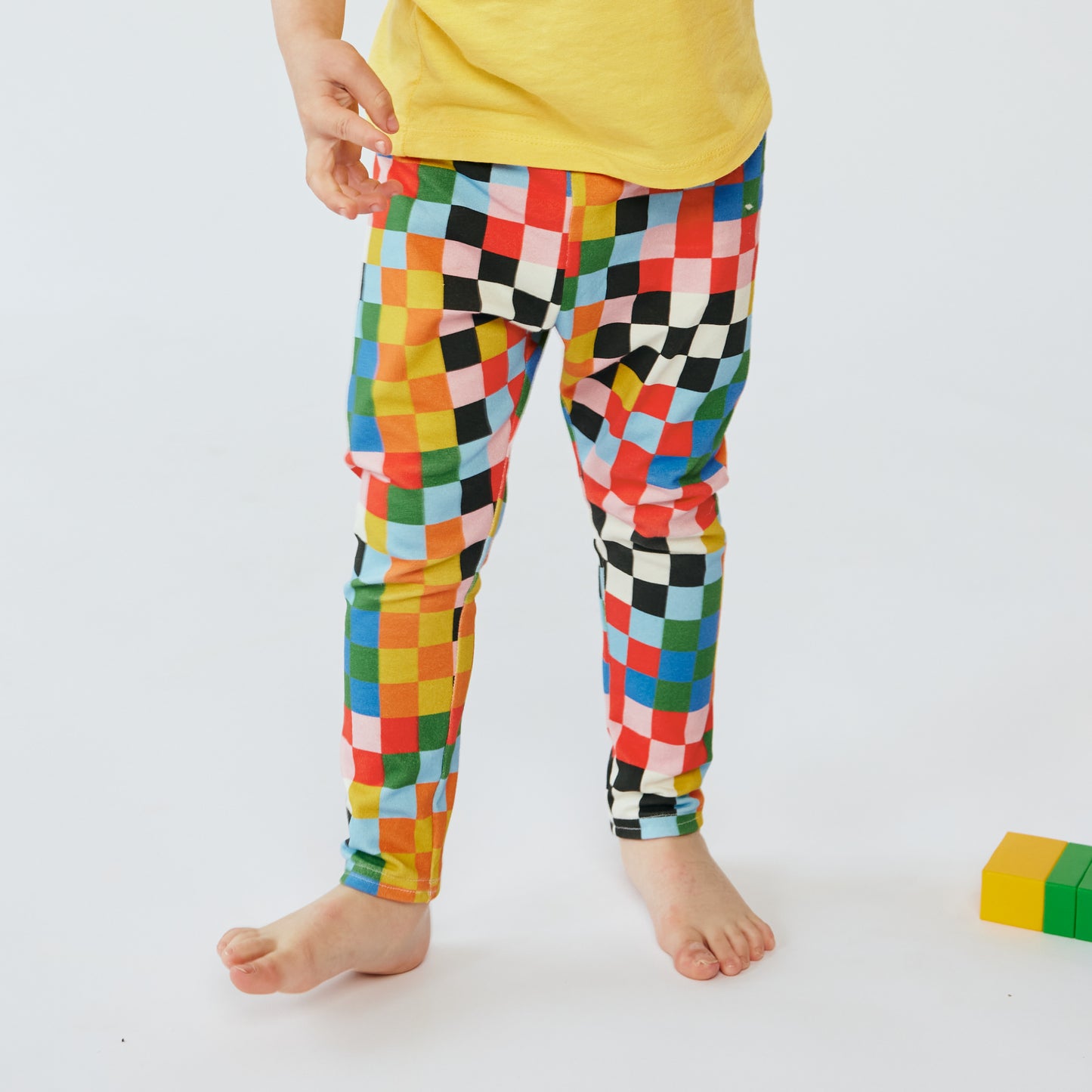 Baby & Kid Organic Leggings - Circus Checkers