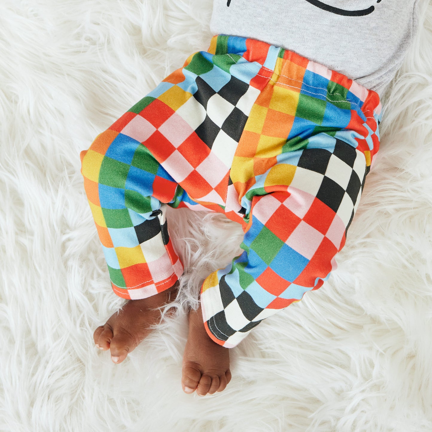 Baby & Kid Organic Leggings - Circus Checkers