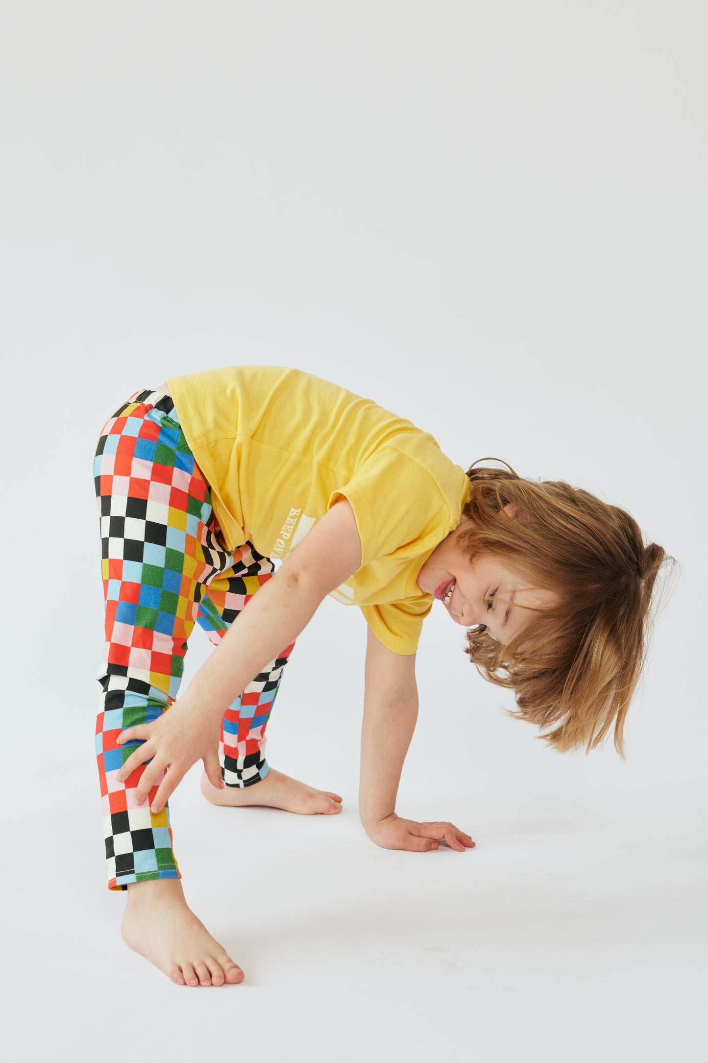 Baby & Kid Organic Leggings - Circus Checkers