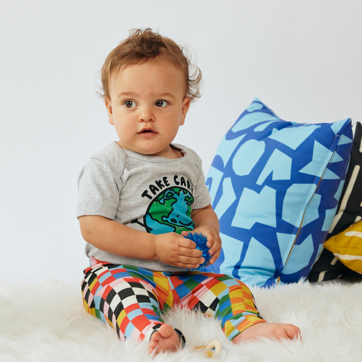 Baby & Kid Organic Leggings - Circus Checkers