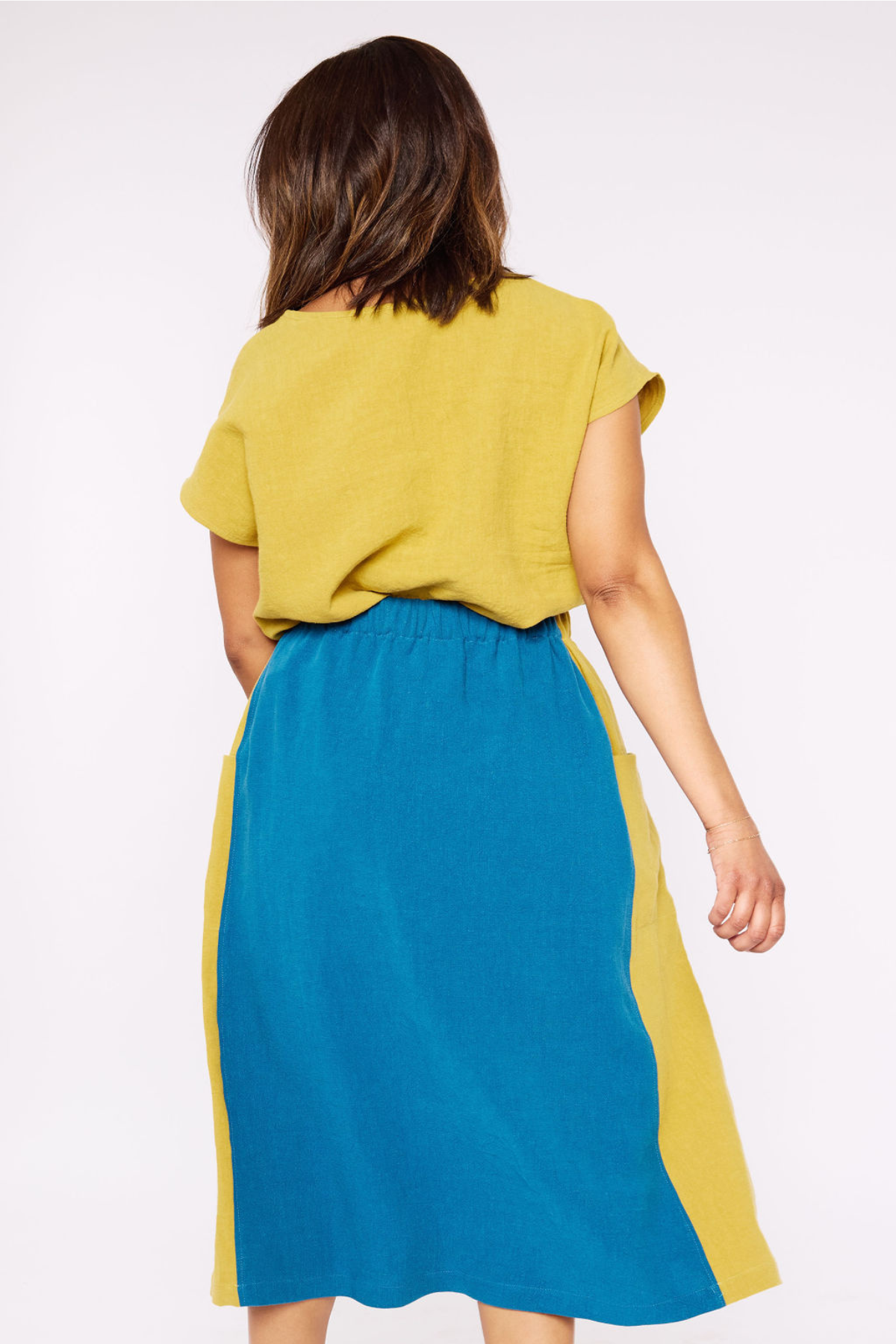 Grown-up Skirt - Colorblock Pockets!