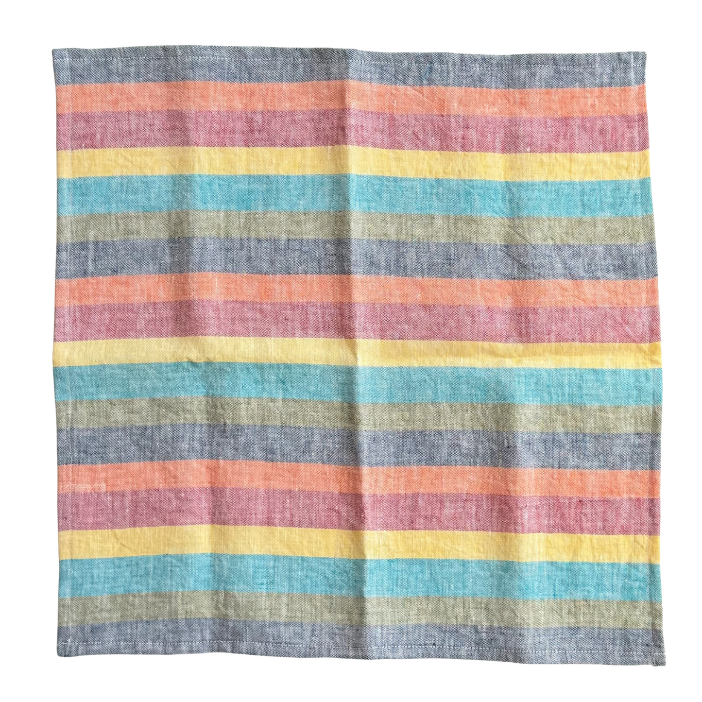 Single Linen Napkins - Rainbow