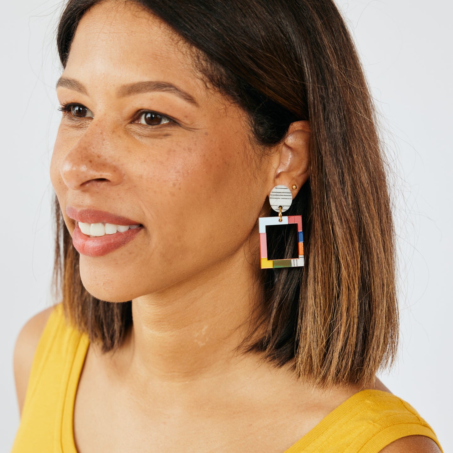 khromophilia collab square earrings