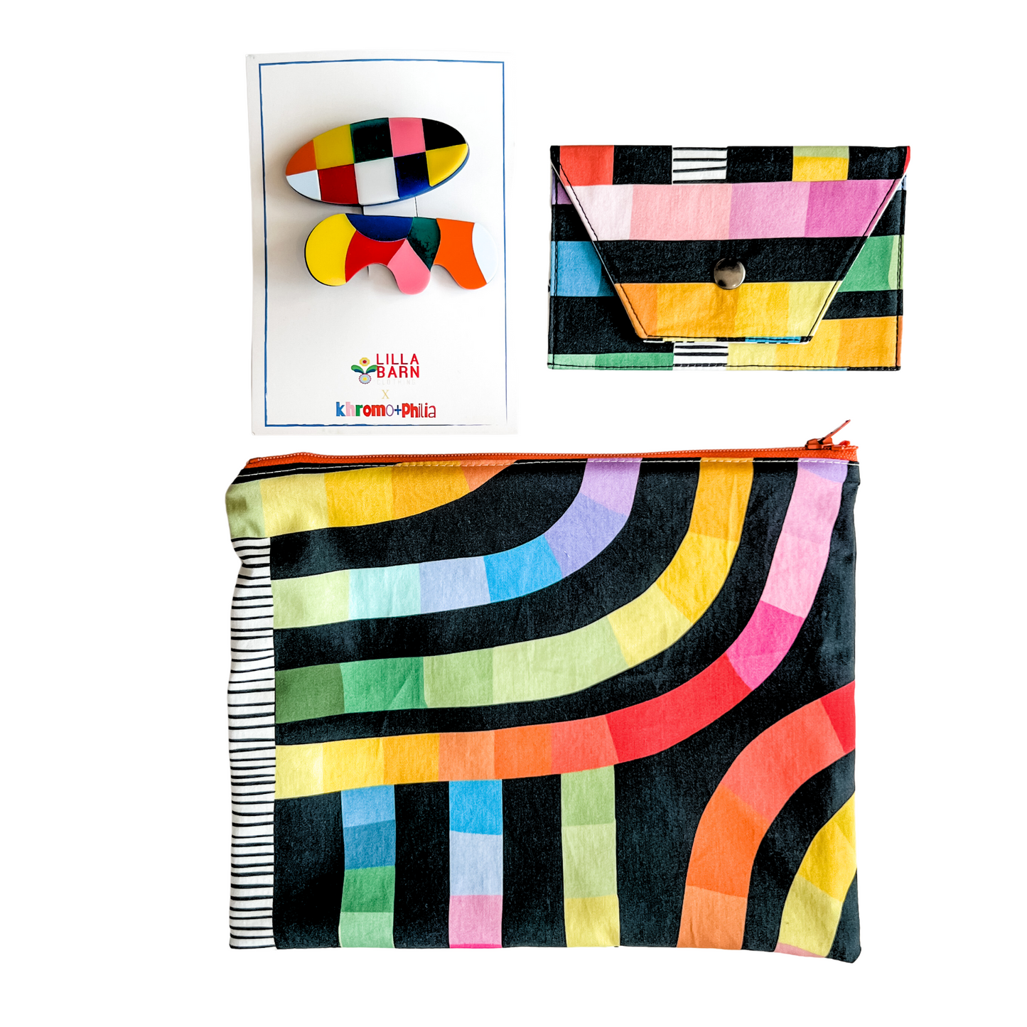 Zipper Pouch - Rainbow Road