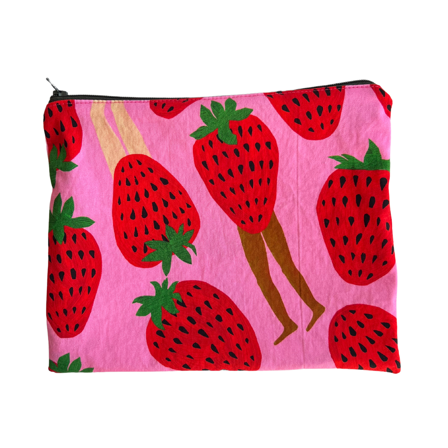 Zipper Pouch - Walking Strawbs