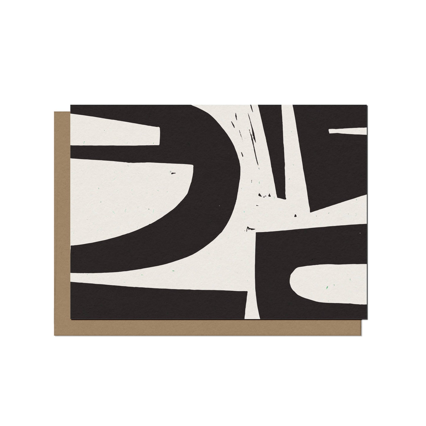 Mono Abstract Shapes Card - Blank Inside