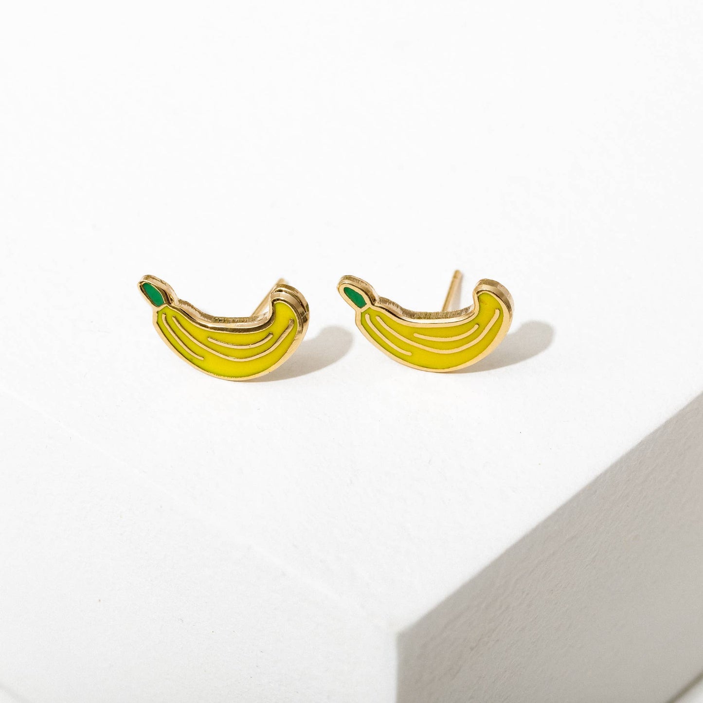Banana Post Earrings