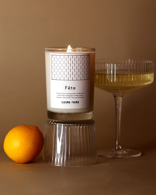 Fête: Champagne + Lemon Peel Candle