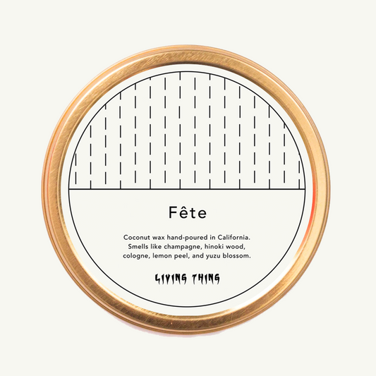 Fête Candle Travel Tin: Champagne + Lemon Peel