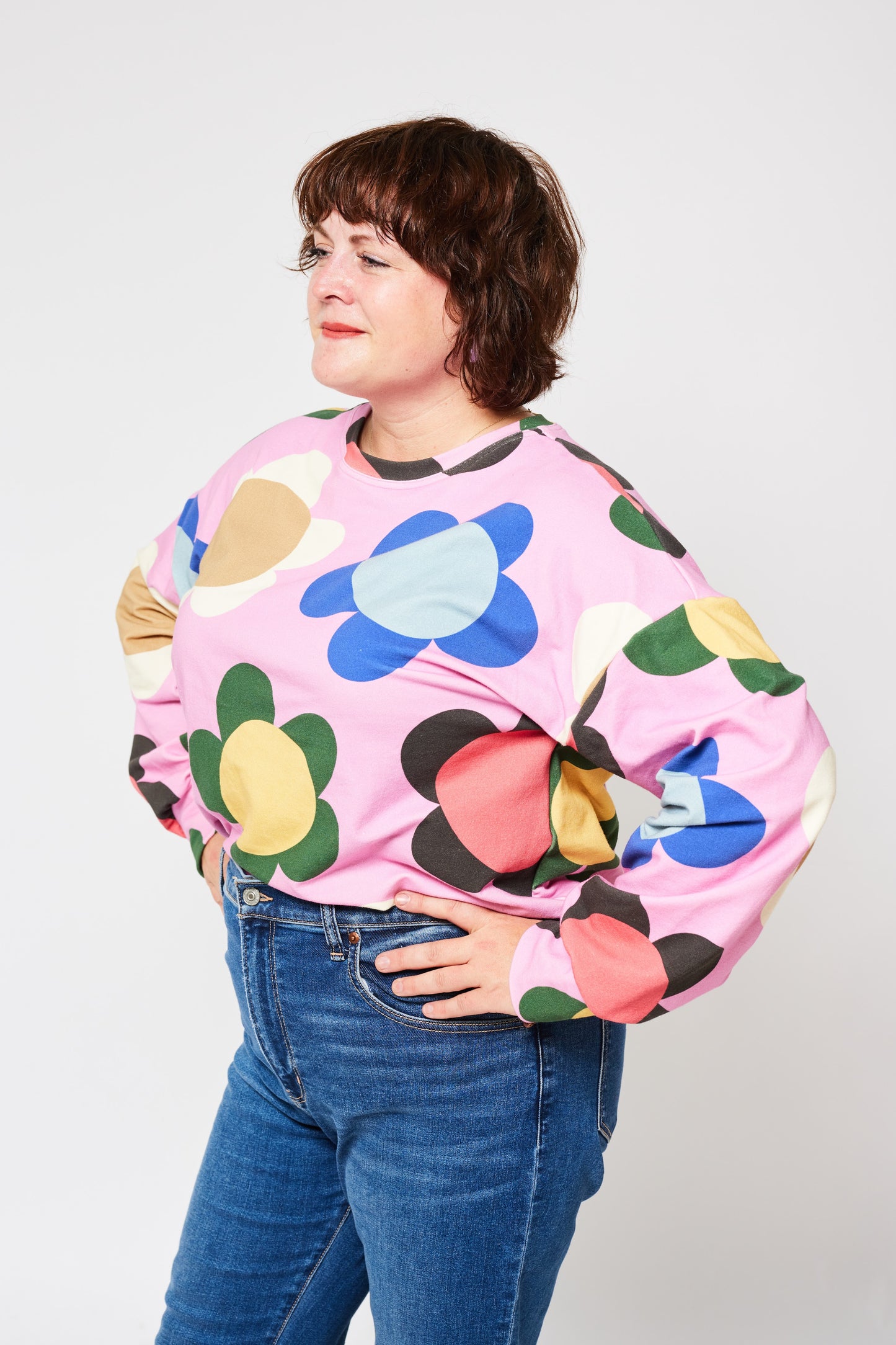 Grown-up Organic Sweatshirt - Blossom