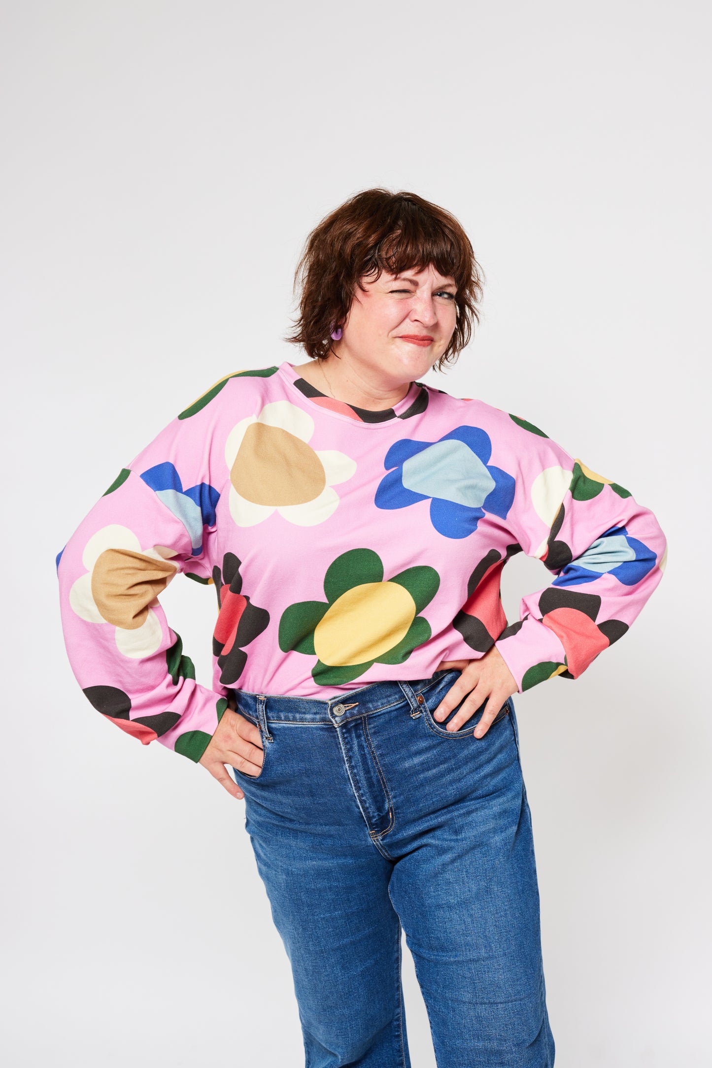 Grown-up Organic Sweatshirt - Blossom