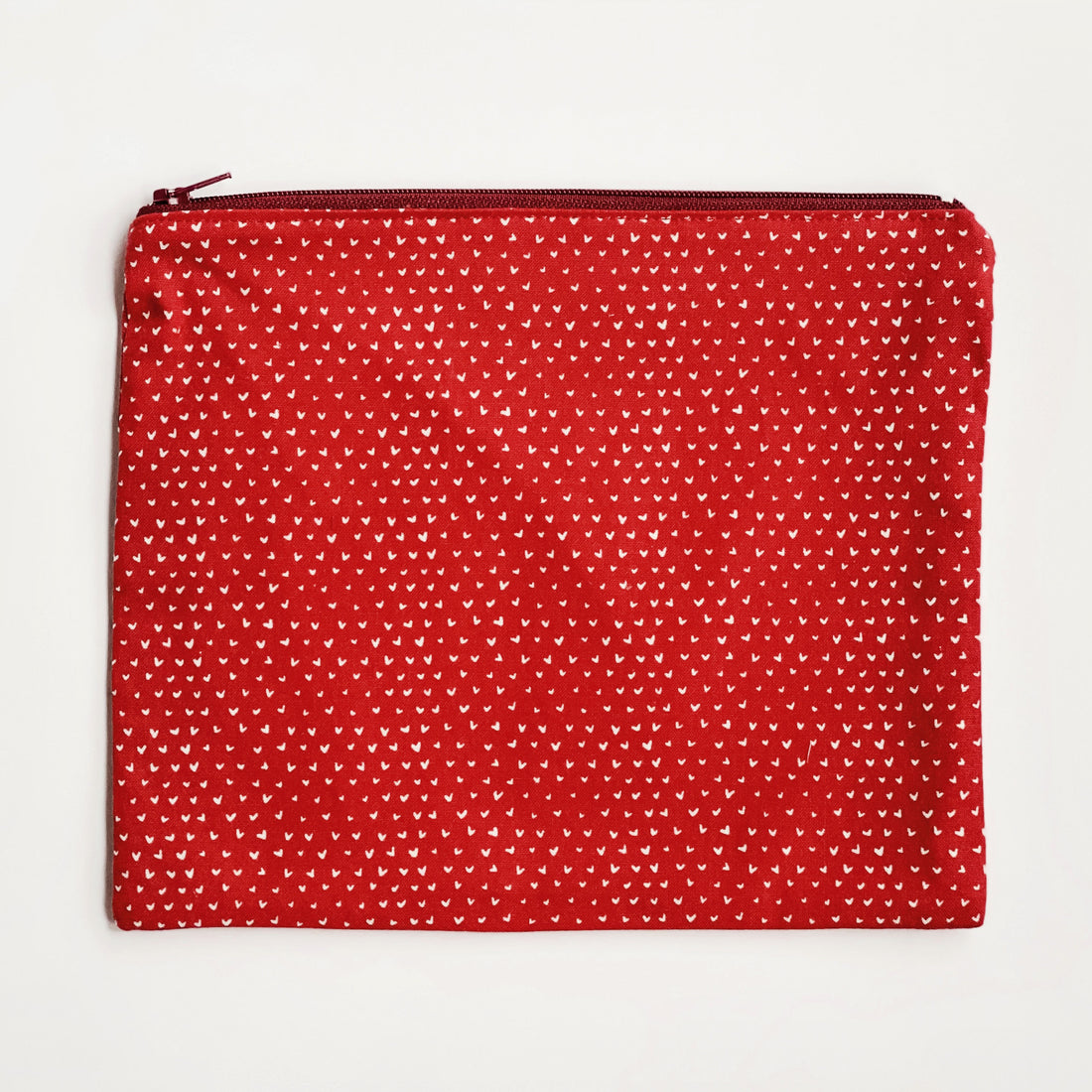 Lilla Barn Clothing reusable fabric zipper pouch with hearts