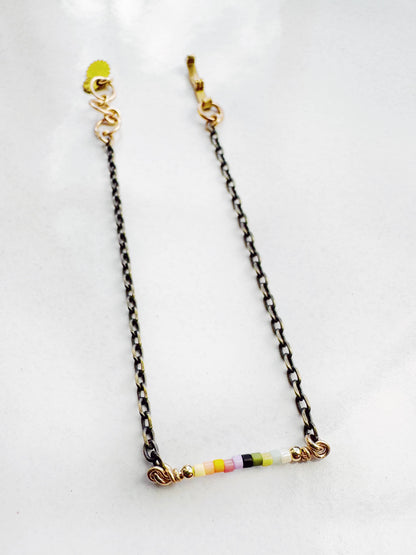 Beaded Bracelet - Andromeda Ombre Glass Beads
