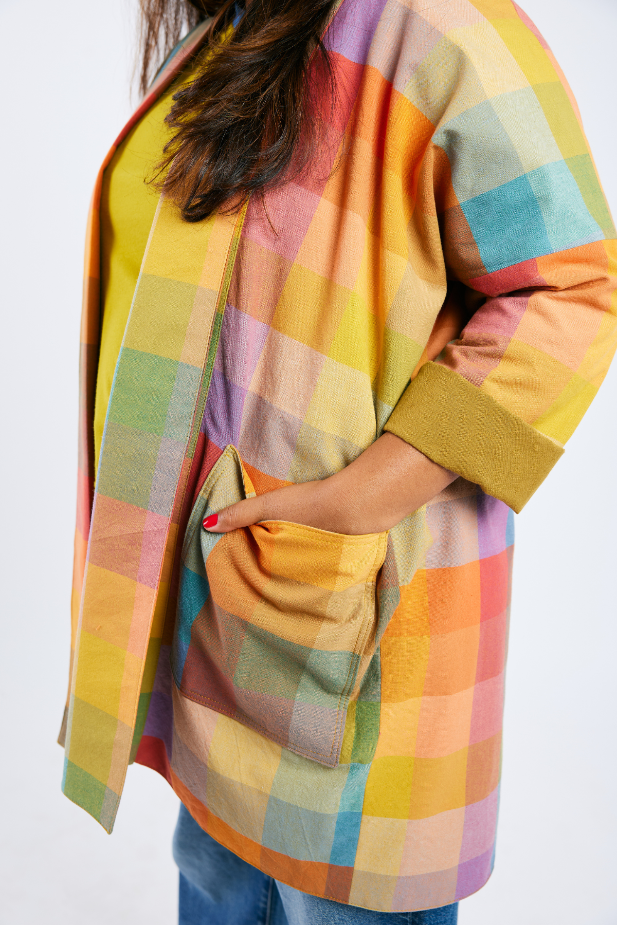 Open Front Cardigan Jacket - Golden Hour