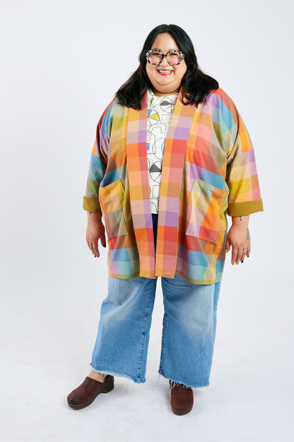 Open Front Cardigan Jacket - Golden Hour