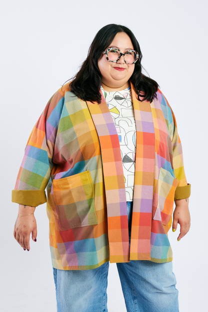 Open Front Cardigan Jacket - Golden Hour