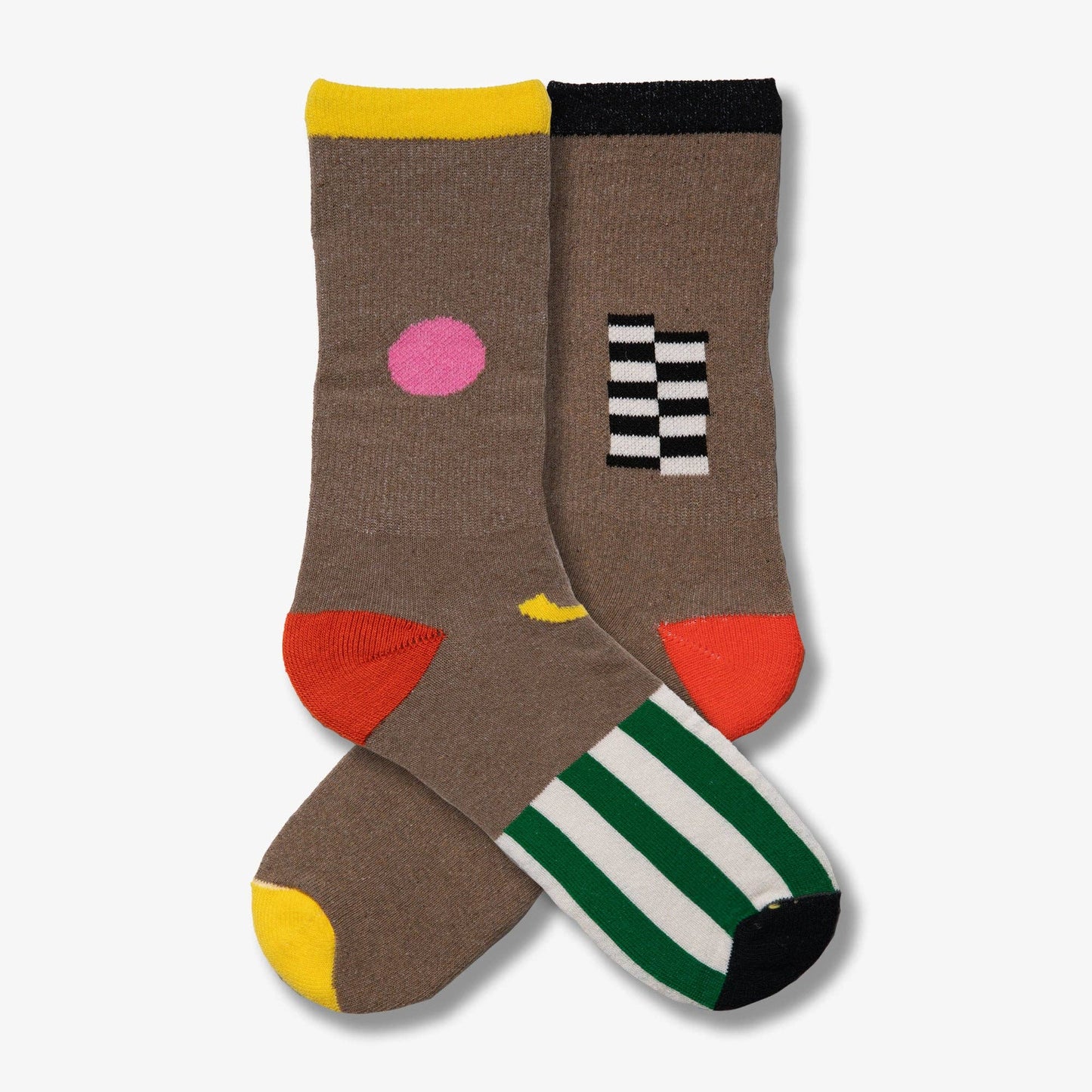 @ashleymaryart Collage Crew Socks - Brownie Points