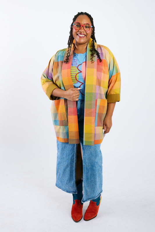 Open Front Cardigan Jacket - Golden Hour