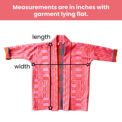 Open Front Cardigan Jacket - Pinky