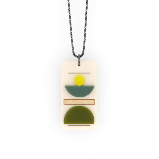 Balance Necklace - Bone/Green/Mint/Citron