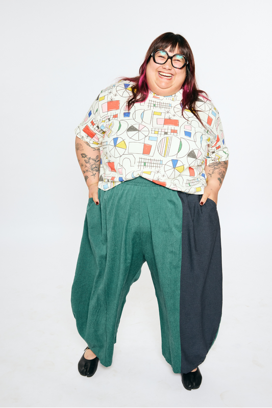 Grown-up Statement Pants - Mossy
