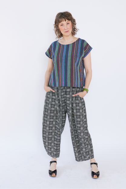 Grown-up Box Top - Moody Stripes